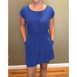 Blue mini dress